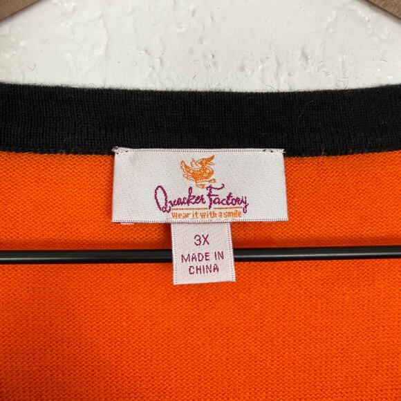 Quacker Factory Halloween Witch Sequin Embroidered Sweater Size 3X - Picture 5 of 6